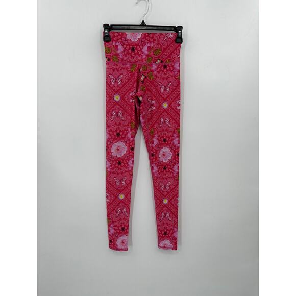 Terez Pink Bandana Super-high Duo Knit Legging Size XS NWOT - Picture 2 of 6